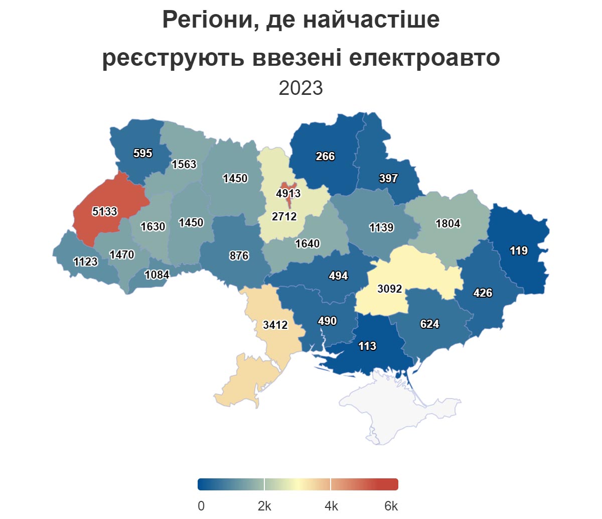 Рекордні 37 953 електромобілі завезли в Україну у 2023 році